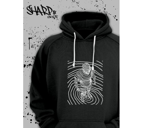 "Толстовки, свитшоты и худи Sharp&Shop" Черное худи Аниме толстовка с капюшоном кофта Amine хентай