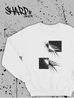 "Толстовки, свитшоты и худи Sharp&Shop" Белый свитшот Аниме толстовка с капюшоном кофта Amine хентай