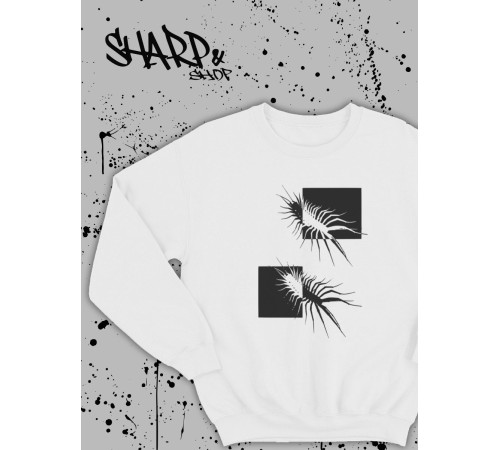 "Толстовки, свитшоты и худи Sharp&Shop" Белый свитшот Аниме толстовка с капюшоном кофта Amine хентай