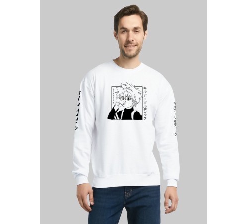 "Толстовки, свитшоты и худи Sharp&Shop" Белый свитшот Аниме толстовка с капюшоном кофта Amine хентай