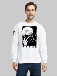 "Толстовки, свитшоты и худи Sharp&Shop" Белый свитшот Аниме толстовка с капюшоном кофта Amine хентай