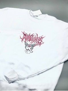 "Толстовки, свитшоты и худи Sharp&Shop" Белый свитшот Аниме толстовка с капюшоном кофта Amine хентай