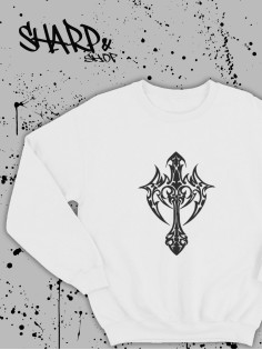 "Толстовки, свитшоты и худи Sharp&Shop" Белый свитшот Аниме толстовка с капюшоном кофта Amine хентай