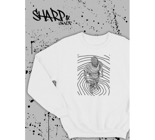 "Толстовки, свитшоты и худи Sharp&Shop" Белый свитшот Аниме толстовка с капюшоном кофта Amine хентай