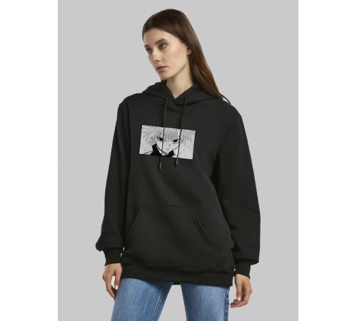 "Толстовки, свитшоты и худи Sharp&Shop" Черное худи Аниме толстовка с капюшоном кофта Amine хентай