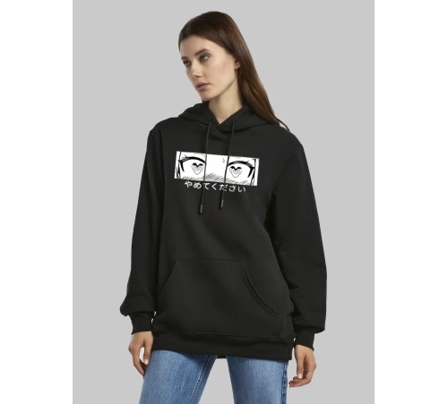 "Толстовки, свитшоты и худи Sharp&Shop" Черное худи Аниме толстовка с капюшоном кофта Amine хентай