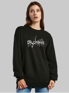 "Толстовки, свитшоты и худи Sharp&Shop" Свитшот Аниме черный оверсайз толстовка с принтом Amine