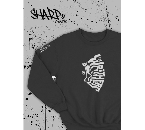 "Толстовки, свитшоты и худи Sharp&Shop" Свитшот Аниме черный оверсайз толстовка с принтом Amine