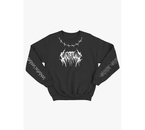 "Толстовки, свитшоты и худи Sharp&Shop" Свитшот Аниме черный оверсайз толстовка с принтом Amine