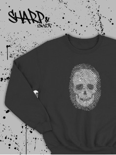 "Толстовки, свитшоты и худи Sharp&Shop" Свитшот Аниме черный оверсайз толстовка с принтом Amine