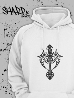 "Толстовки, свитшоты и худи Sharp&Shop" Белое худи Аниме толстовка с капюшоном кофта Amine хентай