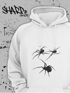 "Толстовки, свитшоты и худи Sharp&Shop" Белое худи Аниме толстовка с капюшоном кофта Amine хентай