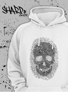 "Толстовки, свитшоты и худи Sharp&Shop" Белое худи Аниме толстовка с капюшоном кофта Amine хентай