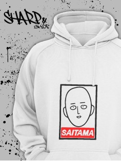 "Толстовки, свитшоты и худи Sharp&Shop" Белое худи Аниме толстовка с капюшоном кофта Amine хентай