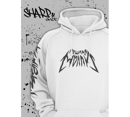 "Толстовки, свитшоты и худи Sharp&Shop" Белое худи Аниме толстовка с капюшоном кофта Amine хентай