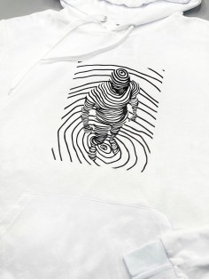 "Толстовки, свитшоты и худи Sharp&Shop" Белое худи Аниме толстовка с капюшоном кофта Amine хентай