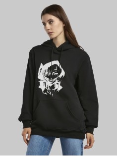 "Толстовки, свитшоты и худи Sharp&Shop" Черное худи Аниме толстовка с капюшоном кофта Amine хентай