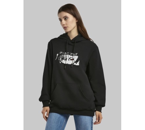 "Толстовки, свитшоты и худи Sharp&Shop" Черное худи Аниме толстовка с капюшоном кофта Amine хентай