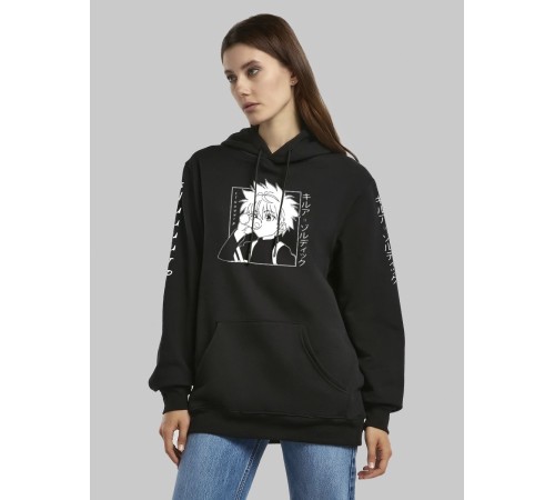 "Толстовки, свитшоты и худи Sharp&Shop" Черное худи Аниме толстовка с капюшоном кофта Amine хентай