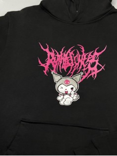 "Толстовки, свитшоты и худи Sharp&Shop" Черное худи Аниме толстовка с капюшоном кофта Amine хентай