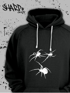 "Толстовки, свитшоты и худи Sharp&Shop" Черное худи Аниме толстовка с капюшоном кофта Amine хентай