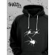 "Толстовки, свитшоты и худи Sharp&Shop" Черное худи Аниме толстовка с капюшоном кофта Amine хентай