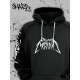 "Толстовки, свитшоты и худи Sharp&Shop" Черное худи Аниме толстовка с капюшоном кофта Amine хентай