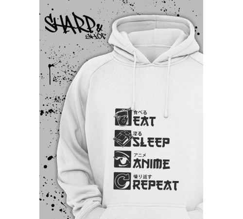 Sharp& Худи Аниме оверсайз Хентай Токийский Гуль