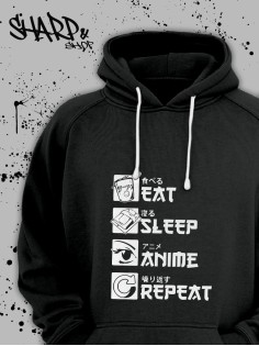 Sharp& Толстовка Аниме оверсайз Хентай Токийский Гуль