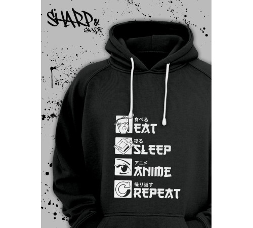 Sharp& Толстовка Аниме оверсайз Хентай Токийский Гуль