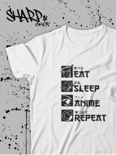 Sharp& Футболка Аниме оверсайз Блич Токийский Гуль
