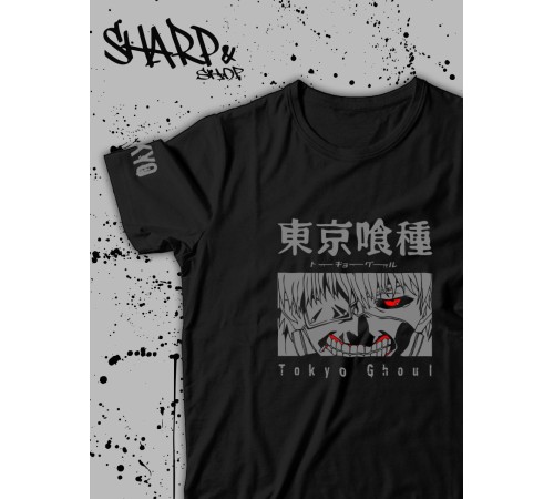 Sharp& Футболка Аниме оверсайз Хентай Токийский Гуль