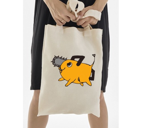 Sharp& Сумка шоппер белый Аниме женская с принтом