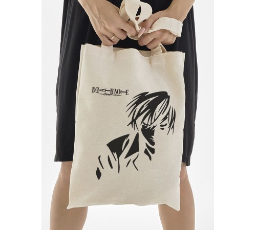 Sharp& Сумка шоппер белый Аниме женская с принтом
