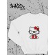 Толстовки, свитшоты и худи Hello Kitty Sharp&Shop Свитшот Hello Kitty белый оверсайз толстовка Куроми