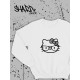 Толстовки, свитшоты и худи Hello Kitty Sharp&Shop Свитшот Hello Kitty белый оверсайз толстовка Куроми