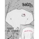 Толстовки, свитшоты и худи Hello Kitty Sharp&Shop Свитшот Hello Kitty белый оверсайз толстовка Куроми