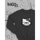 Толстовки, свитшоты и худи Hello Kitty Sharp&Shop Свитшот Hello Kitty черный оверсайз толстовка Куроми