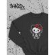 Толстовки, свитшоты и худи Hello Kitty Sharp&Shop Свитшот Hello Kitty черный оверсайз толстовка Куроми