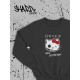 Толстовки, свитшоты и худи Hello Kitty Sharp&Shop Свитшот Hello Kitty черный оверсайз толстовка Куроми