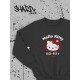 Толстовки, свитшоты и худи Hello Kitty Sharp&Shop Свитшот Hello Kitty черный оверсайз толстовка Куроми