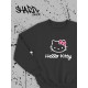 Толстовки, свитшоты и худи Hello Kitty Sharp&Shop Свитшот Hello Kitty черный оверсайз толстовка Куроми