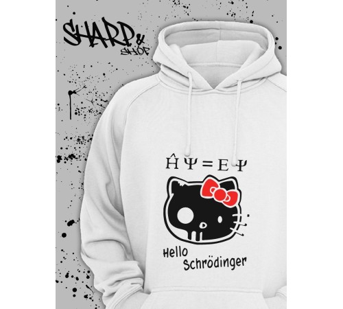 Толстовки, свитшоты и худи Hello Kitty Sharp&Shop Худи Hello Kitty белое оверсайз Куроми кофта дрейн гранж