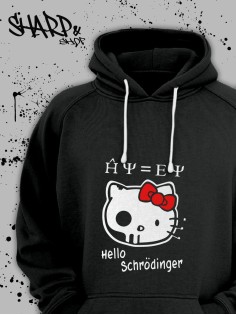 Толстовки, свитшоты и худи Hello Kitty Sharp&Shop Худи Hello Kitty черное оверсайз Куроми кофта дрейн гранж