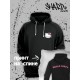 Толстовки, свитшоты и худи Hello Kitty Sharp&Shop Худи Hello Kitty черное оверсайз Куроми кофта дрейн гранж
