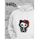 Толстовки, свитшоты и худи Hello Kitty Sharp&Shop Худи Hello Kitty белое оверсайз Куроми кофта дрейн гранж