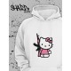 Толстовки, свитшоты и худи Hello Kitty Sharp&Shop Худи Hello Kitty белое оверсайз Куроми кофта дрейн гранж