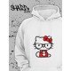 Толстовки, свитшоты и худи Hello Kitty Sharp&Shop Худи Hello Kitty белое оверсайз Куроми кофта дрейн гранж