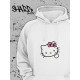 Толстовки, свитшоты и худи Hello Kitty Sharp&Shop Худи Hello Kitty белое оверсайз Куроми кофта дрейн гранж