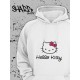 Толстовки, свитшоты и худи Hello Kitty Sharp&Shop Худи Hello Kitty белое оверсайз Куроми кофта дрейн гранж